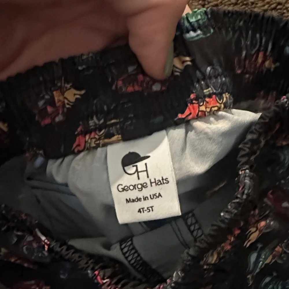 Kids' Black Monster Truck Walk Shorts - Picture 3 of 4